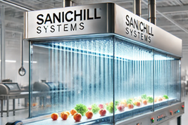 SANICHILL curtain-style commercial sanitizing system