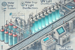 SANICHILL UV light conveyor disinfection system